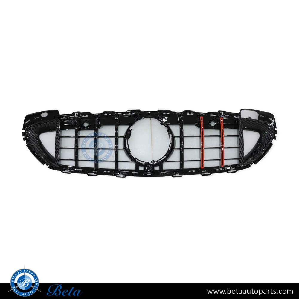 Radiator Grille Brabus Look Carbon and Red for Mercedes E-Class W213 2021-Up models, Part Number 2138880001 Radiator Grille Brabus Look Carbon and Red for Mercedes E-Class W213 2021-Up models, Part Number 2138880001